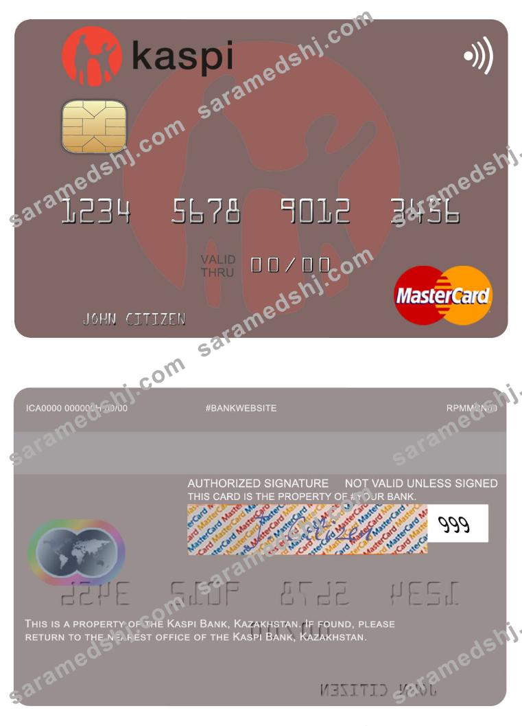 Kazakhstan Kaspi Bank mastercard